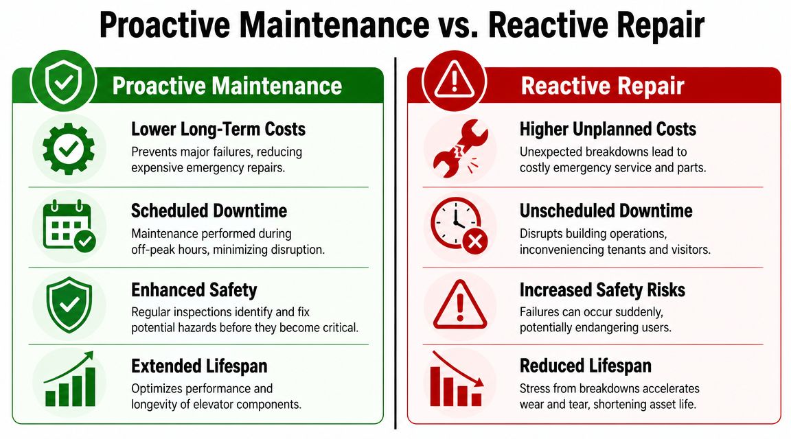 Proactive Maintenance Versus Reactive Repair
