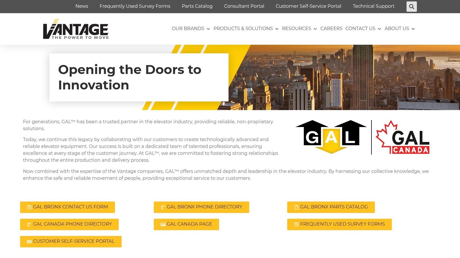 GAL Manufacturing and Vantage fixtures